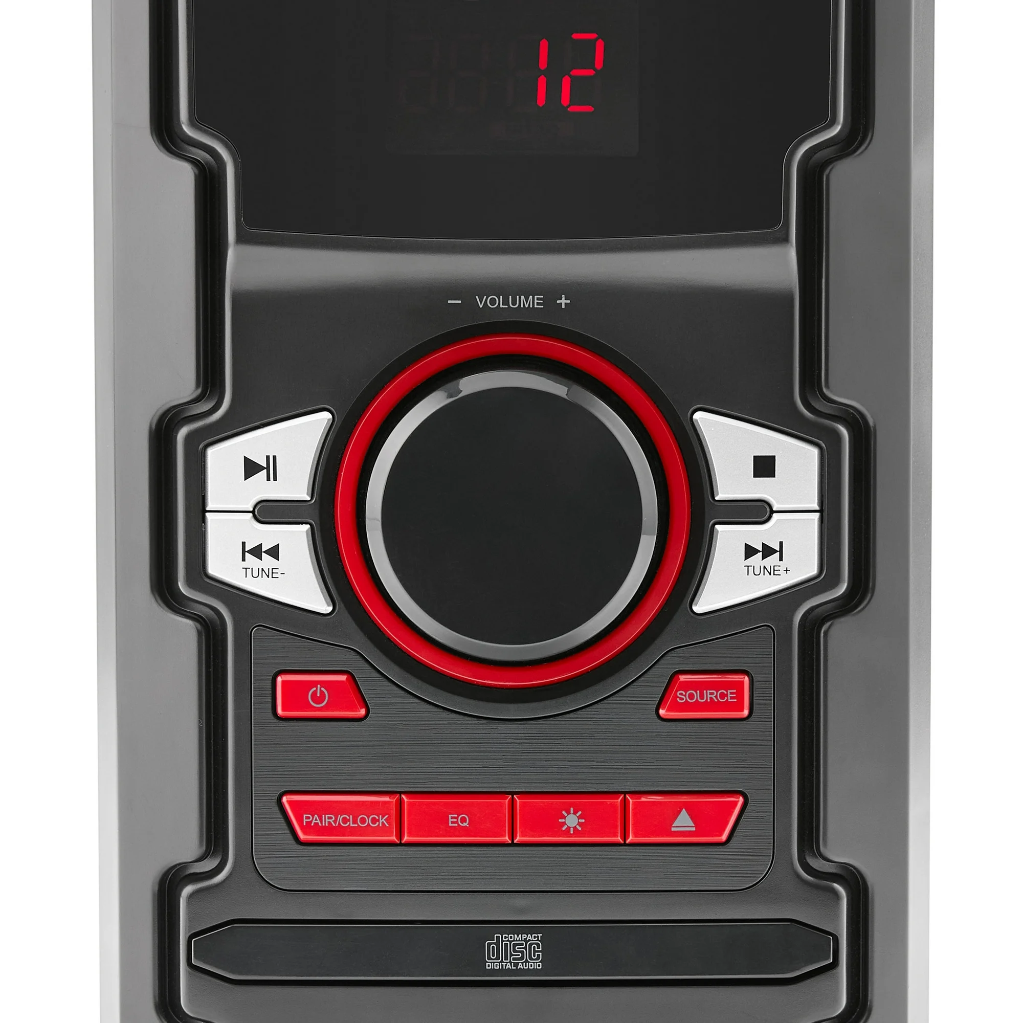 Onn. 100W CD Stereo System with Bluetooth and USB Charging Port