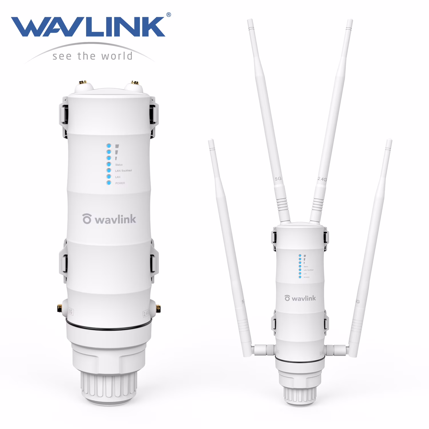 AC1200 Wifi Router, Dual Band 1200Mbps Weatherproof Wireless Router with PoE Signal Booster for Home